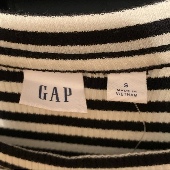 *NWT* GAP Striped Maxi/Midi Dress - Picture 9 of 12